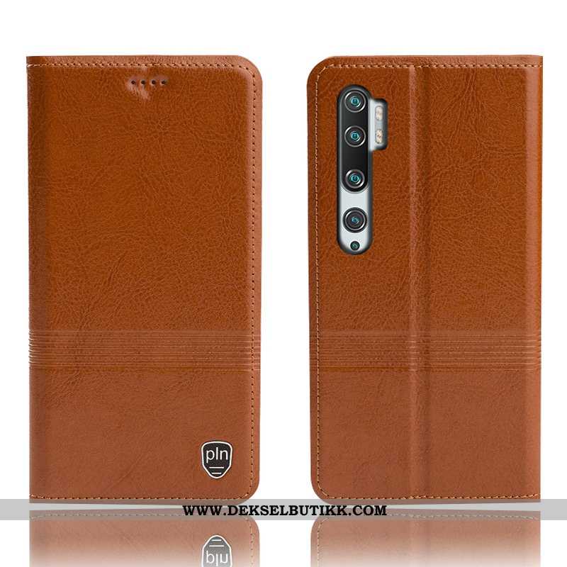 Etui Xiaomi Mi Note 10 Beskyttelse Mobiltelefon Rød Anti-fall Brun, Deksel Xiaomi Mi Note 10 Skinnde