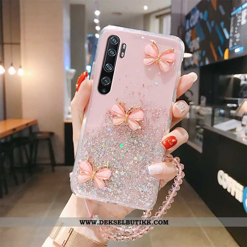 Etui Xiaomi Mi Note 10 Beskyttelse Silikon Butterfly Anti-fall Grønn, Deksel Xiaomi Mi Note 10 Gjenn