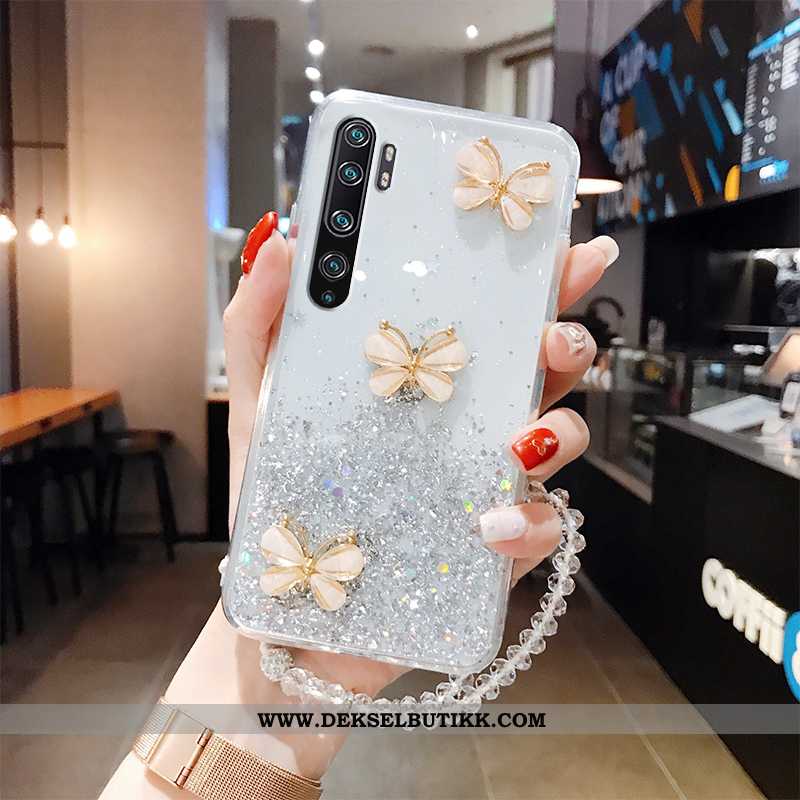 Etui Xiaomi Mi Note 10 Beskyttelse Silikon Butterfly Anti-fall Grønn, Deksel Xiaomi Mi Note 10 Gjenn