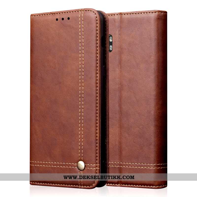 Etui Xiaomi Mi Note 10 Classic Liten Folio Svart, Deksel Xiaomi Mi Note 10 Beskyttelse Butikk