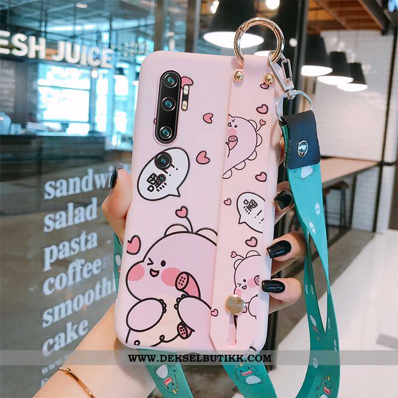 Etui Xiaomi Mi Note 10 Kreativ Drage Rosa Deksel, Xiaomi Mi Note 10 Vakker Tilbud