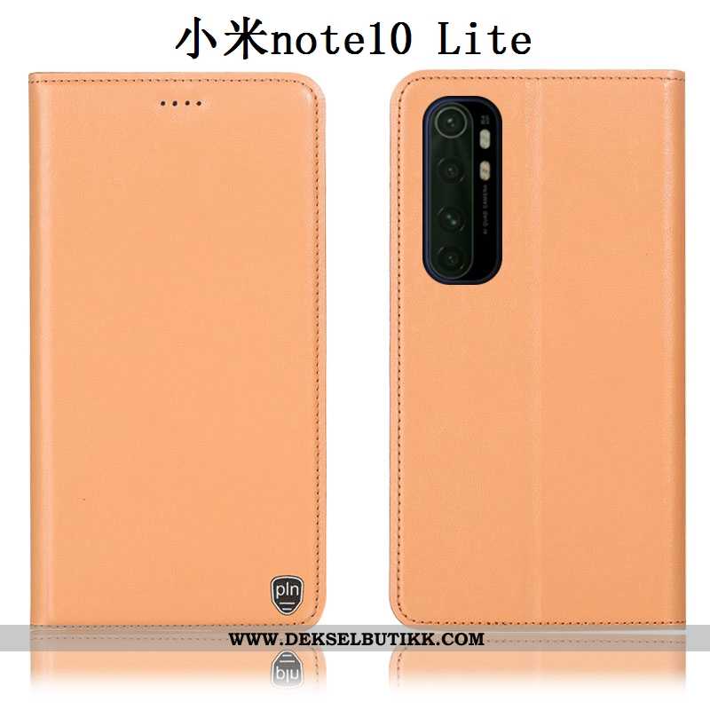 Etui Xiaomi Mi Note 10 Lite Beskyttelse Liten Gul Deksel, Xiaomi Mi Note 10 Lite Skinn Salg