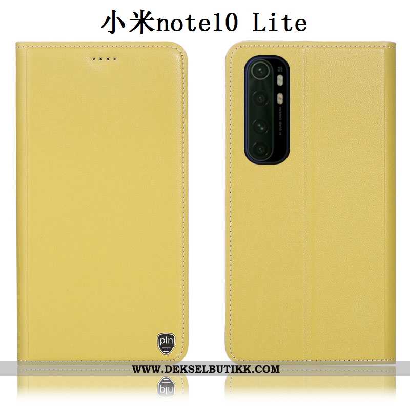 Etui Xiaomi Mi Note 10 Lite Beskyttelse Liten Gul Deksel, Xiaomi Mi Note 10 Lite Skinn Salg