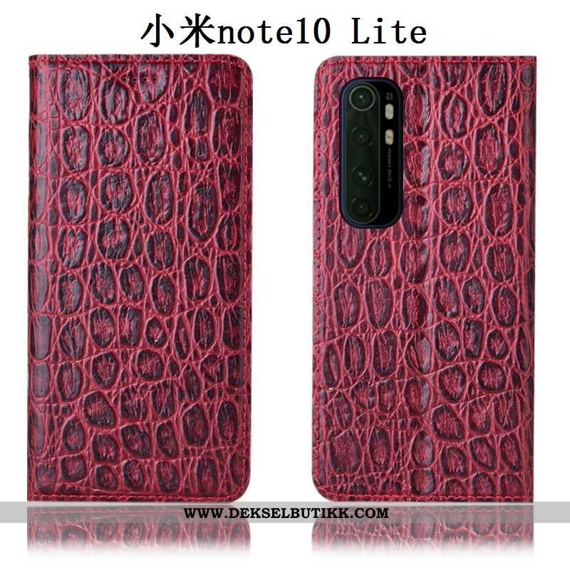 Etui Xiaomi Mi Note 10 Lite Skinn Deksel Mobiltelefon Alt Inkludert Rød, Xiaomi Mi Note 10 Lite Besk