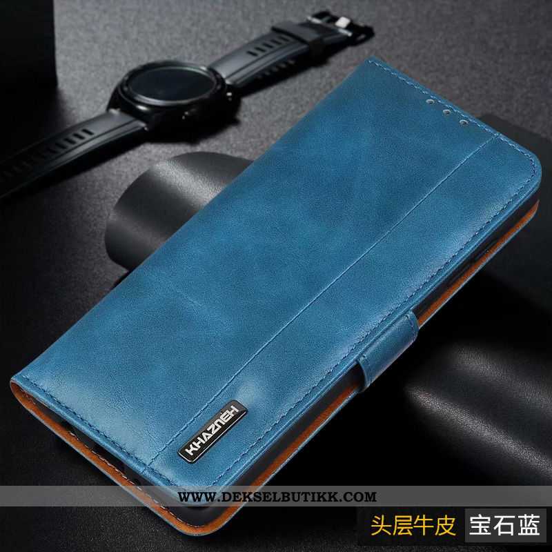 Etui Xiaomi Mi Note 10 Lite Skinn Folio Liten Rød, Deksel Xiaomi Mi Note 10 Lite Beskyttelse Rabatt