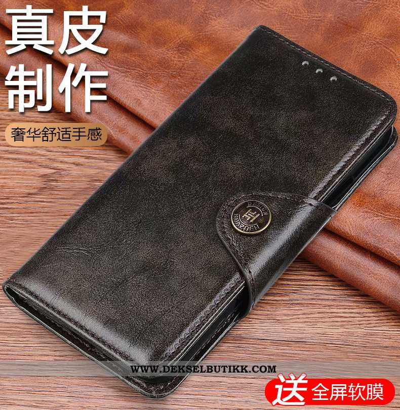 Etui Xiaomi Mi Note 10 Lite Skjermbeskytter Mobiltelefon Clamshell Deksel Brun, Xiaomi Mi Note 10 Li