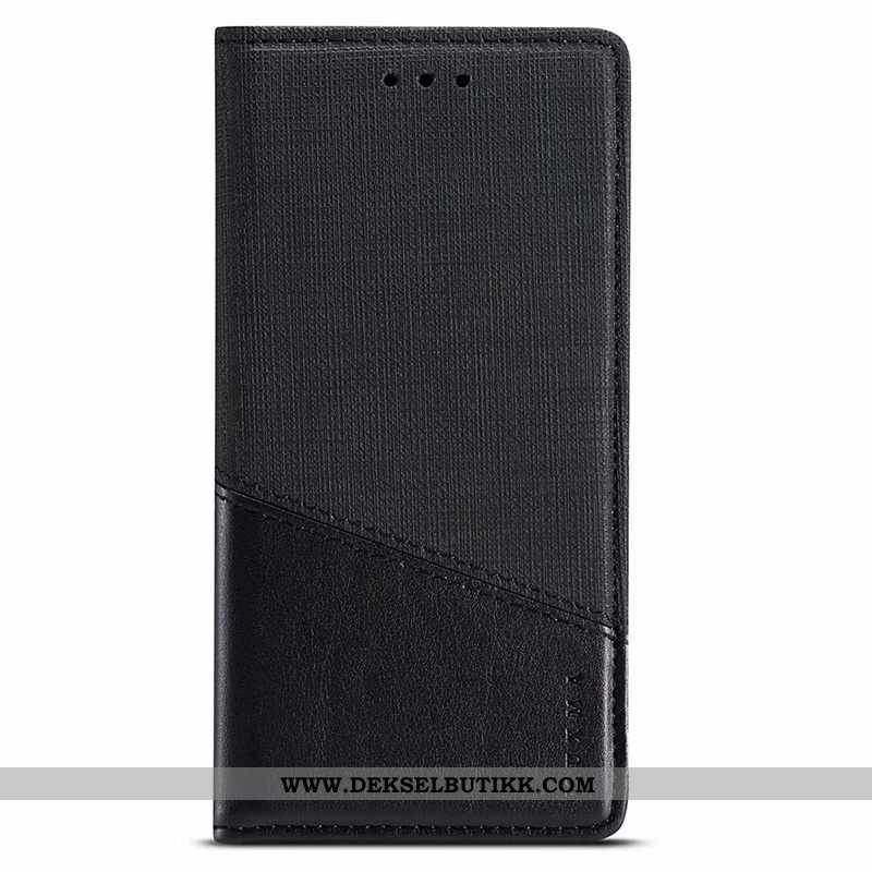 Etui Xiaomi Mi Note 10 Skinndeksel Clamshell Brett Mobiltelefon Svart, Deksel Xiaomi Mi Note 10 Raba