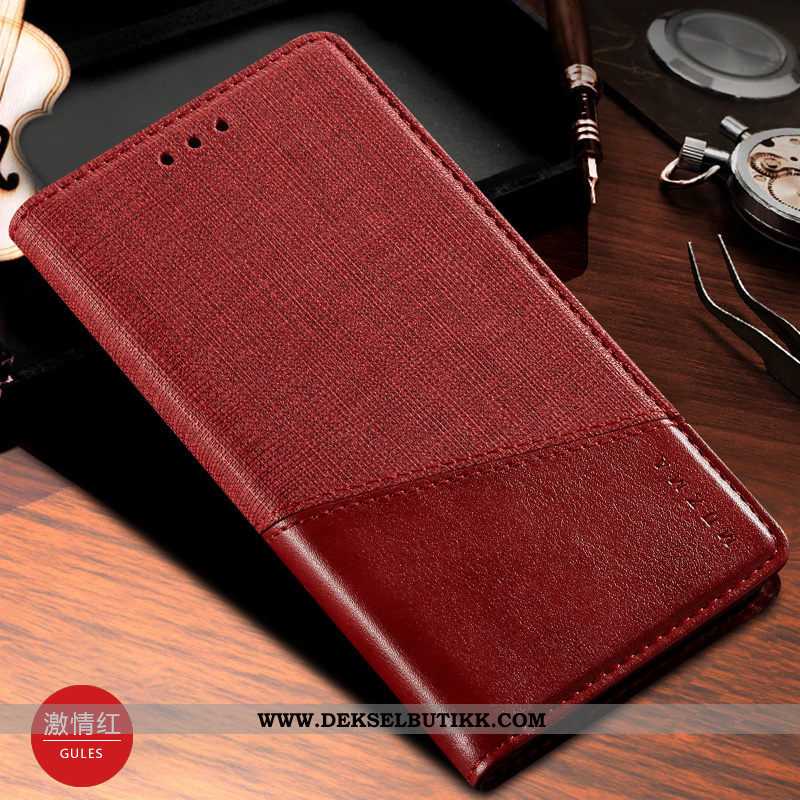 Etui Xiaomi Mi Note 10 Skinndeksel Clamshell Brett Mobiltelefon Svart, Deksel Xiaomi Mi Note 10 Raba