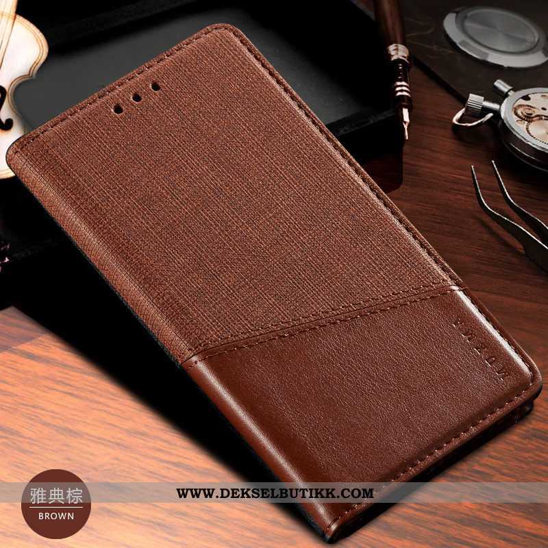 Etui Xiaomi Mi Note 10 Skinndeksel Clamshell Brett Mobiltelefon Svart, Deksel Xiaomi Mi Note 10 Raba