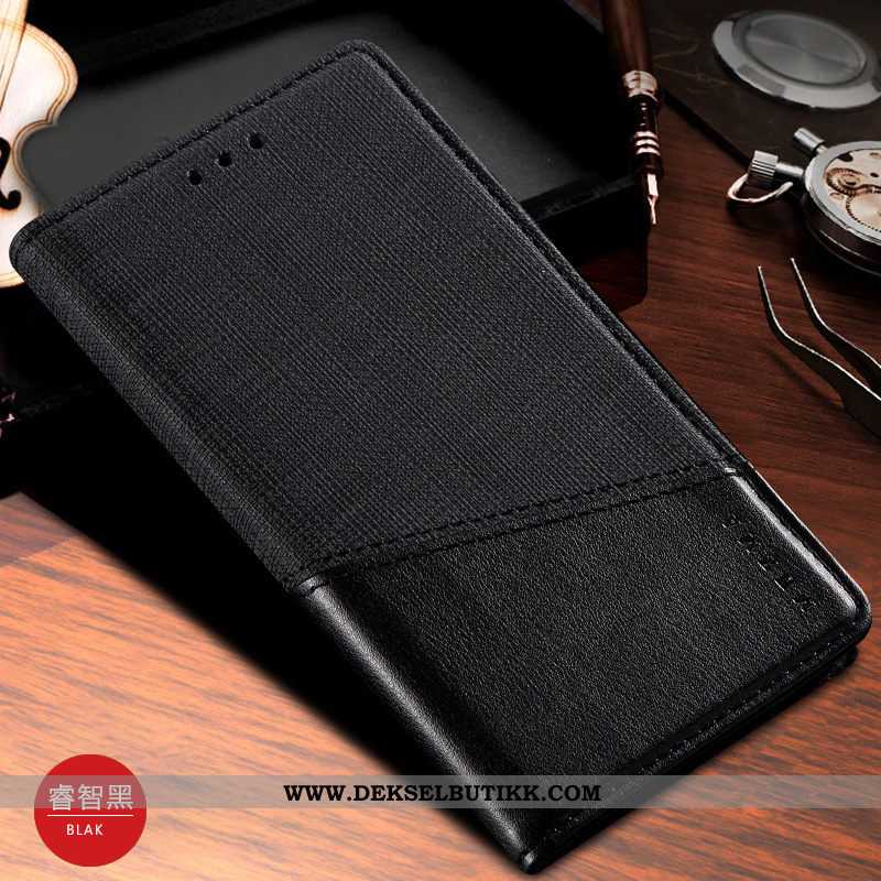 Etui Xiaomi Mi Note 10 Skinndeksel Clamshell Brett Mobiltelefon Svart, Deksel Xiaomi Mi Note 10 Raba