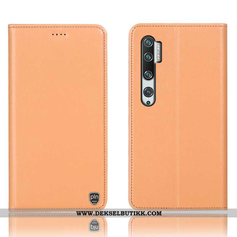 Etui Xiaomi Mi Note 10 Skinndeksel Rød Folio Anti-fall Gul, Deksel Xiaomi Mi Note 10 Beskyttelse Til