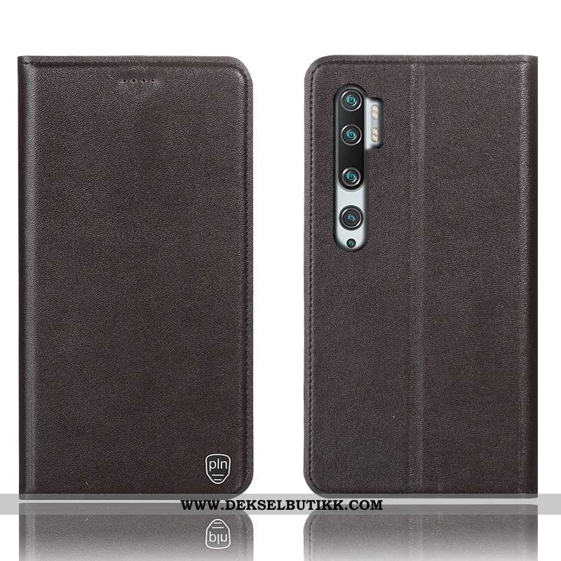 Etui Xiaomi Mi Note 10 Skinndeksel Rød Folio Anti-fall Gul, Deksel Xiaomi Mi Note 10 Beskyttelse Til