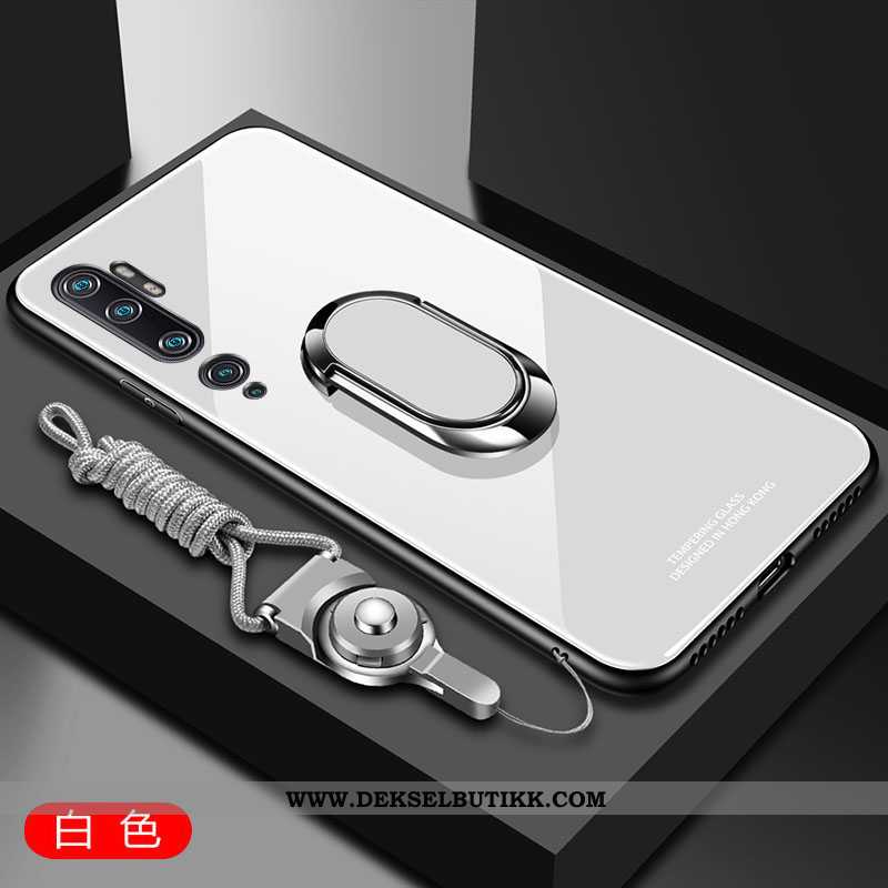 Etui Xiaomi Mi Note 10 Trend Glass Mote Anti-fall Hvitt, Deksel Xiaomi Mi Note 10 Myke Billige