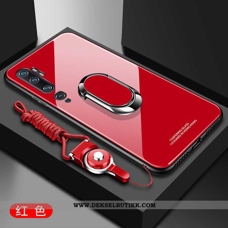 Etui Xiaomi Mi Note 10 Trend Glass Mote Anti-fall Hvitt, Deksel Xiaomi Mi Note 10 Myke Billige