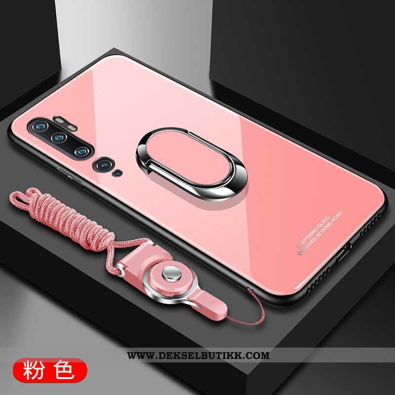 Etui Xiaomi Mi Note 10 Trend Glass Mote Anti-fall Hvitt, Deksel Xiaomi Mi Note 10 Myke Billige