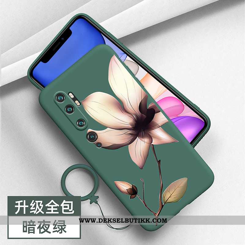 Etui Xiaomi Mi Note 10 Trend Grønn Liten Av Personlighet, Deksel Xiaomi Mi Note 10 Silikon Tilbud