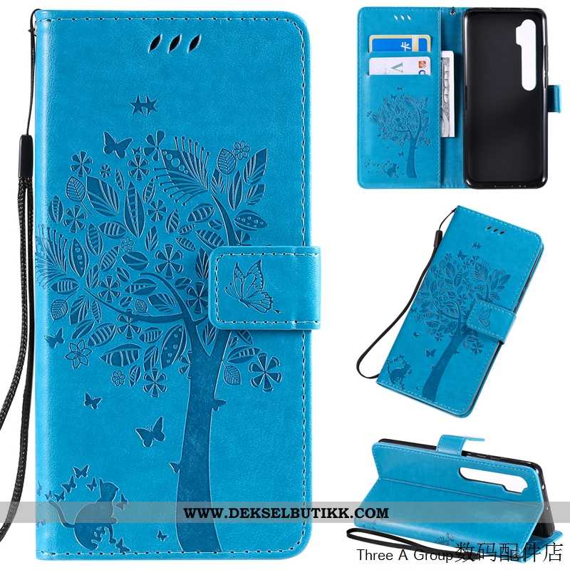 Etui Xiaomi Mi Note 10 Vakker Anti-fall Rosa Folio, Deksel Xiaomi Mi Note 10 Skinndeksel Rabatt