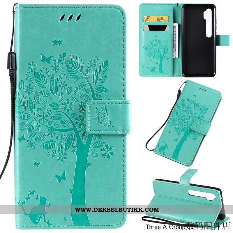 Etui Xiaomi Mi Note 10 Vakker Anti-fall Rosa Folio, Deksel Xiaomi Mi Note 10 Skinndeksel Rabatt