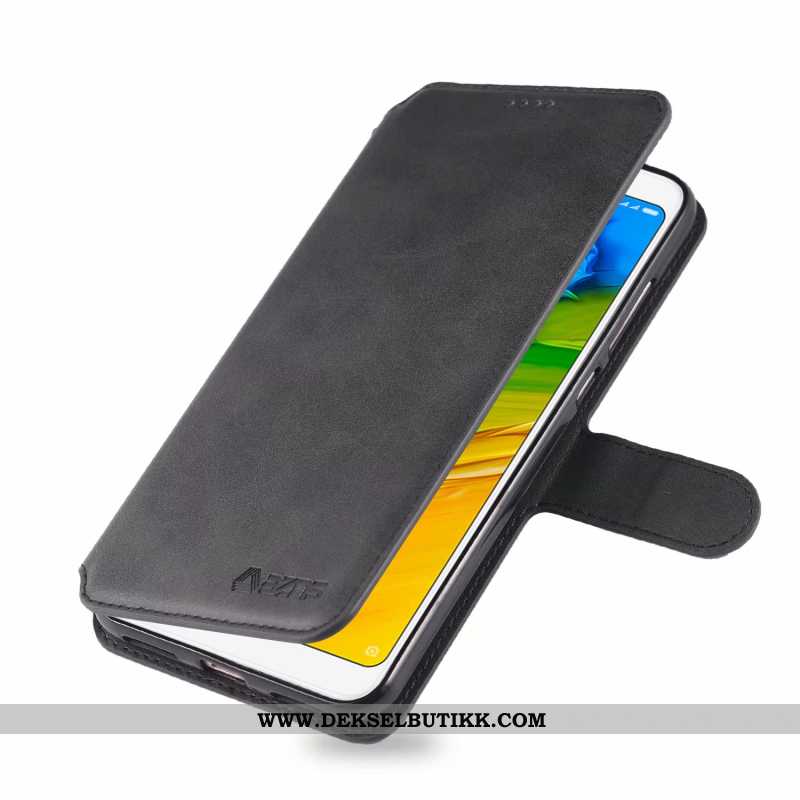 Etui Xiaomi Redmi 5 Silikon Hengende Ornamenter Clamshell Tempe~~pos Brun, Deksel Xiaomi Redmi 5 Bes