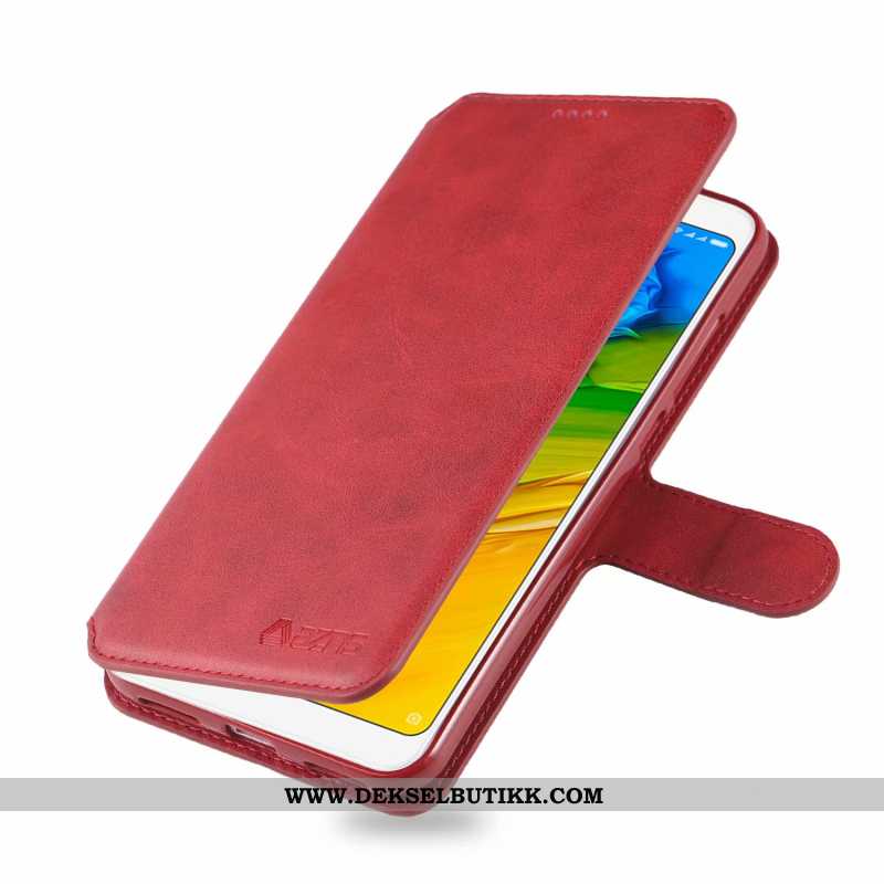 Etui Xiaomi Redmi 5 Silikon Hengende Ornamenter Clamshell Tempe~~pos Brun, Deksel Xiaomi Redmi 5 Bes