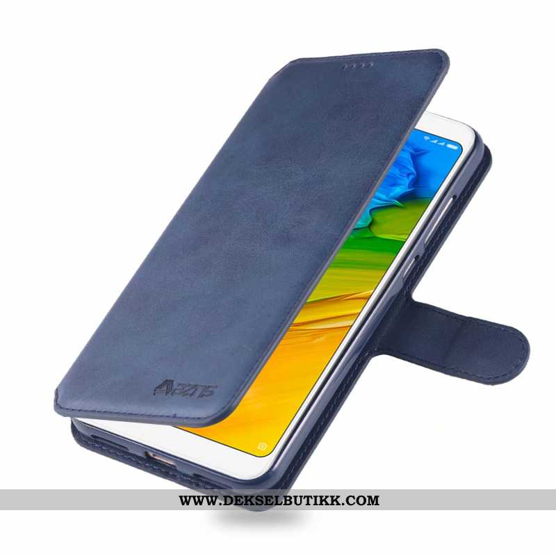 Etui Xiaomi Redmi 5 Silikon Hengende Ornamenter Clamshell Tempe~~pos Brun, Deksel Xiaomi Redmi 5 Bes