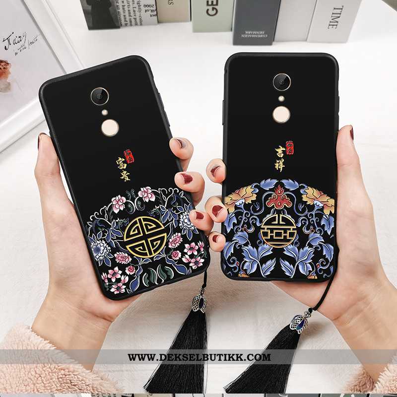 Etui Xiaomi Redmi 5 Trykk Totem Svart Vintage, Deksel Xiaomi Redmi 5 Av Personlighet Tilbud