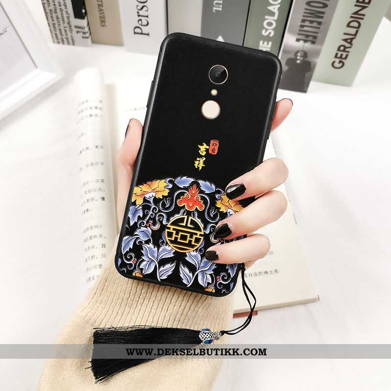 Etui Xiaomi Redmi 5 Trykk Totem Svart Vintage, Deksel Xiaomi Redmi 5 Av Personlighet Tilbud