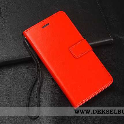 Etui Xiaomi Redmi 6 Beskyttelse Mobiltelefon Folio Silikon Rød, Deksel Xiaomi Redmi 6 Skinndeksel Ra