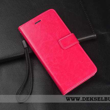 Etui Xiaomi Redmi 6 Beskyttelse Mobiltelefon Folio Silikon Rød, Deksel Xiaomi Redmi 6 Skinndeksel Ra