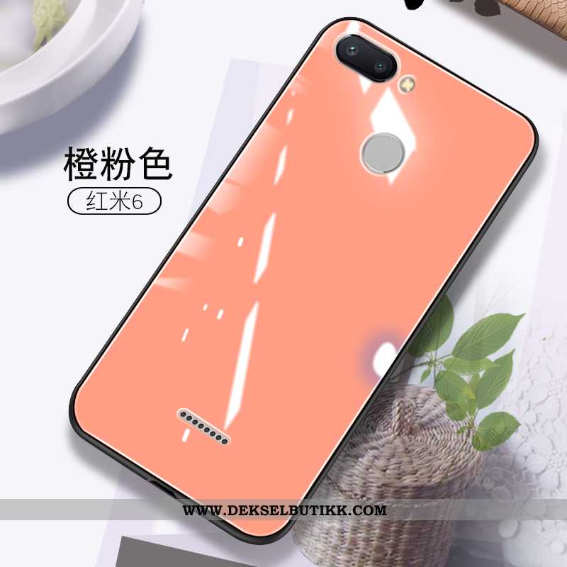 Etui Xiaomi Redmi 6 Beskyttelse Mobiltelefon Myke Oransje, Deksel Xiaomi Redmi 6 Glass Salg