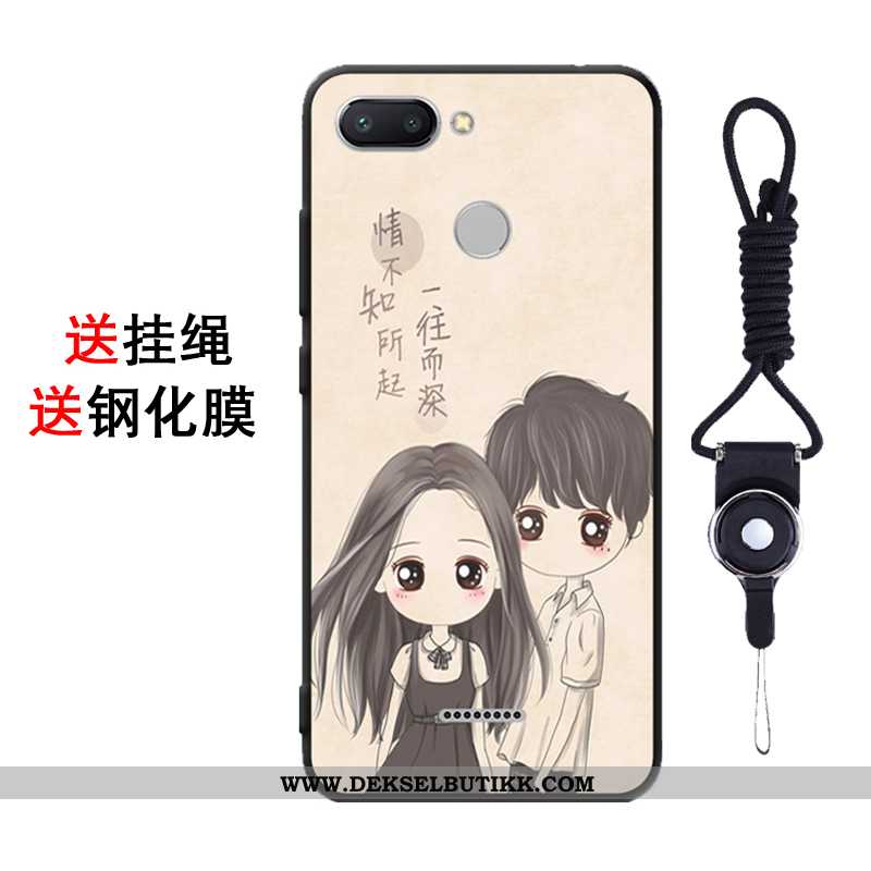 Etui Xiaomi Redmi 6 Cartoon Deksel Myke Student Rosa, Xiaomi Redmi 6 Trend Rabatt