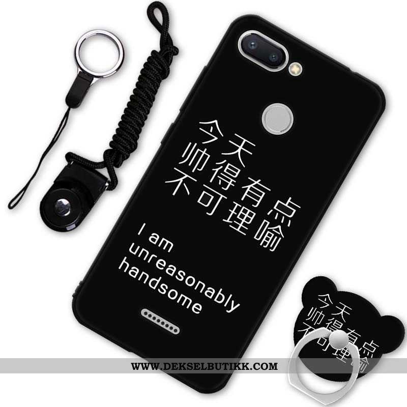 Etui Xiaomi Redmi 6 Nubuck Deksel Beskyttelse Lovers Svart, Xiaomi Redmi 6 Av Personlighet Butikk