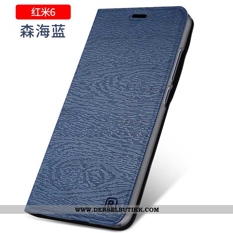 Etui Xiaomi Redmi 6 Silikon Skinndeksel Myke Folio Rød, Deksel Xiaomi Redmi 6 Beskyttelse Til Salgs