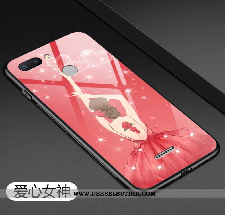 Etui Xiaomi Redmi 6 Trend Anti-fall Deksel Rød, Xiaomi Redmi 6 Myke Rabatt