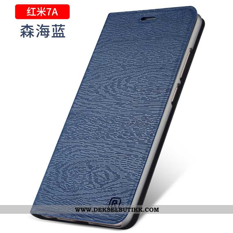 Etui Xiaomi Redmi 7a Beskyttelse Svart Folio Gull, Deksel Xiaomi Redmi 7a Skinndeksel Tilbud