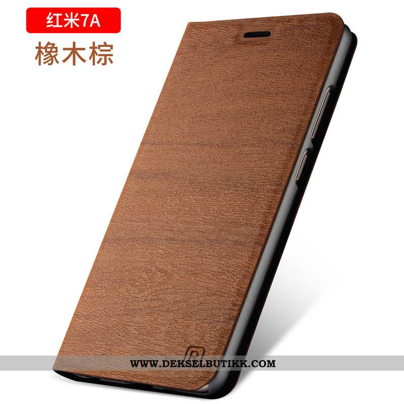 Etui Xiaomi Redmi 7a Beskyttelse Svart Folio Gull, Deksel Xiaomi Redmi 7a Skinndeksel Tilbud