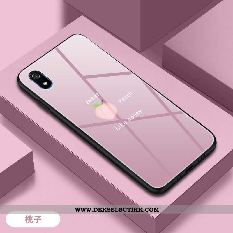 Etui Xiaomi Redmi 7a Glass Anti-fall Av Personlighet Beskyttelse Rosa, Deksel Xiaomi Redmi 7a Mote T