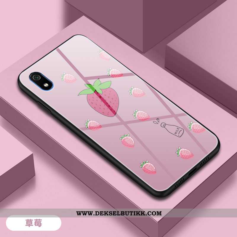 Etui Xiaomi Redmi 7a Glass Anti-fall Av Personlighet Beskyttelse Rosa, Deksel Xiaomi Redmi 7a Mote T