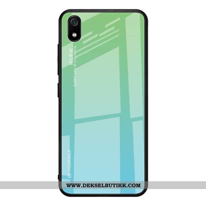 Etui Xiaomi Redmi 7a Glass Enkel Anti-fall Grønn, Deksel Xiaomi Redmi 7a Trend Billige