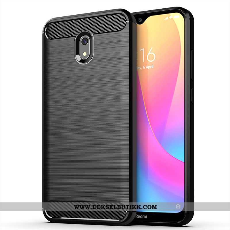 Etui Xiaomi Redmi 8a Beskyttelse Deksel Silikon Myke Svart, Xiaomi Redmi 8a Nubuck Billig