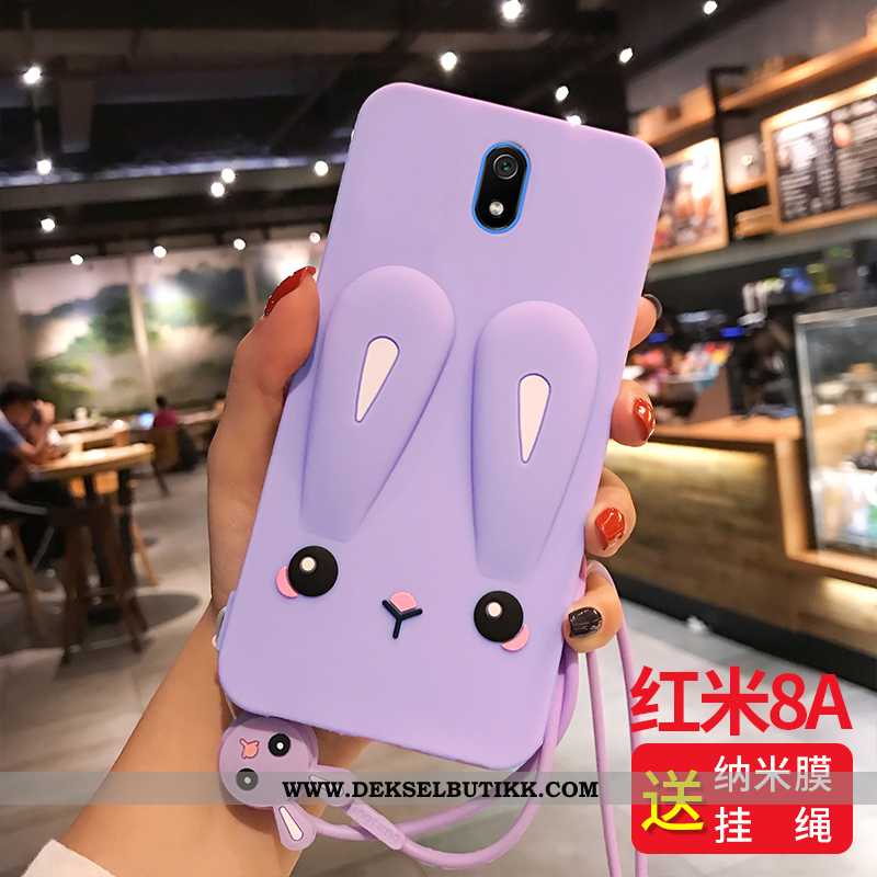 Etui Xiaomi Redmi 8a Beskyttelse Rød Rosa, Deksel Xiaomi Redmi 8a Hengende Ornamenter Tilbud