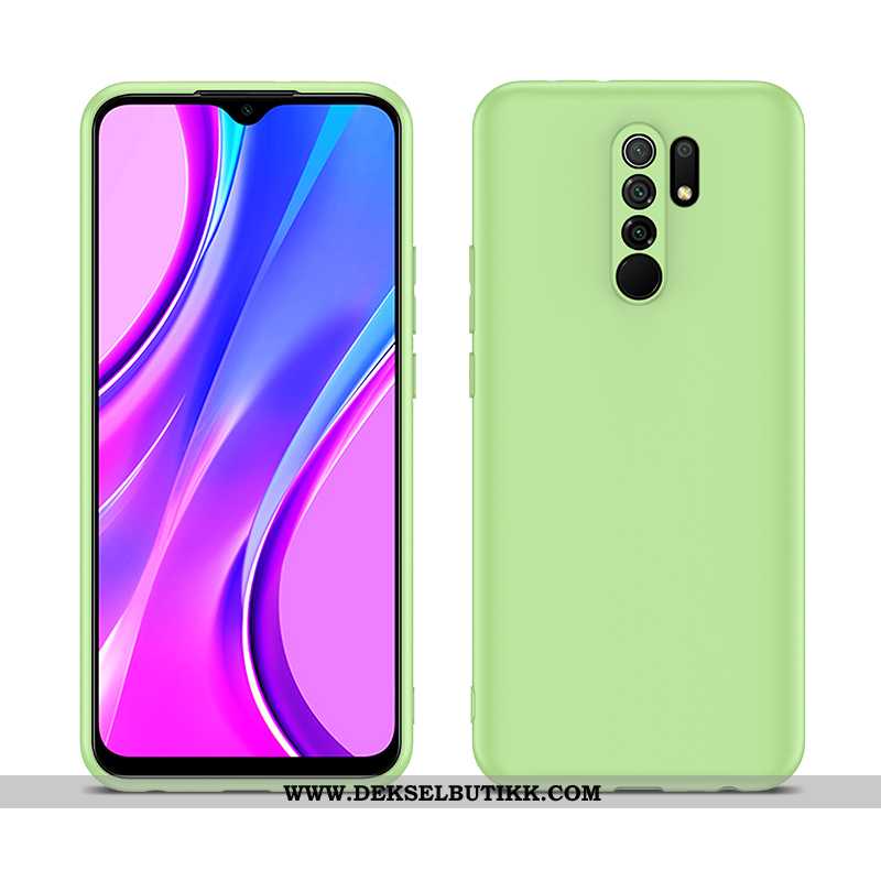 Etui Xiaomi Redmi 9 Nubuck Rød Mobiltelefon Liten Svart, Deksel Xiaomi Redmi 9 Myke Tilbud