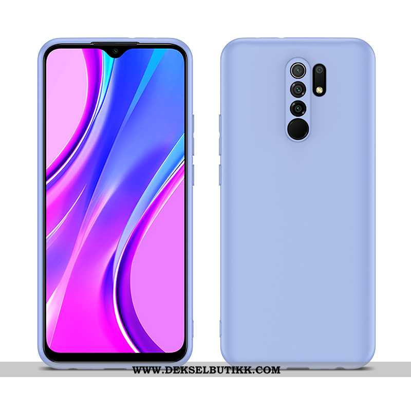 Etui Xiaomi Redmi 9 Nubuck Rød Mobiltelefon Liten Svart, Deksel Xiaomi Redmi 9 Myke Tilbud