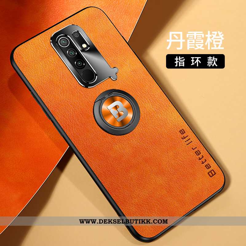 Etui Xiaomi Redmi 9 Skinndeksel Kreativ Tynne Anti-fall Oransje, Deksel Xiaomi Redmi 9 Nubuck Billig