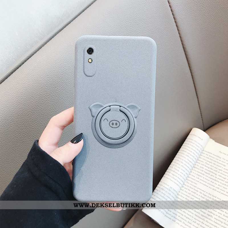 Etui Xiaomi Redmi 9a Av Personlighet Magnetisk Nubuck Grå, Deksel Xiaomi Redmi 9a Trend Tilbud