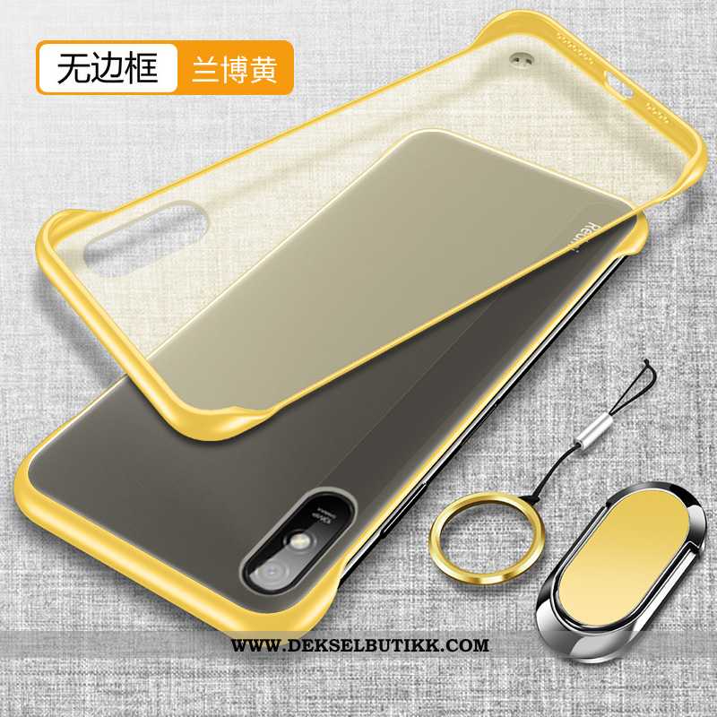 Etui Xiaomi Redmi 9a Av Personlighet Nubuck Beskyttelse Ultra Gul, Deksel Xiaomi Redmi 9a Kreativ Ti