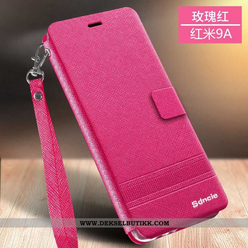 Etui Xiaomi Redmi 9a Beskyttelse Clamshell Alt Inkludert Rosa, Deksel Xiaomi Redmi 9a Skinndeksel Bi