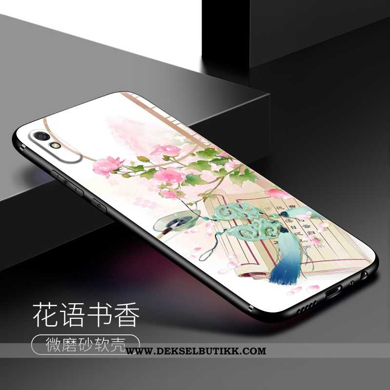 Etui Xiaomi Redmi 9a Myke Rød Kunst Enkel Rosa, Deksel Xiaomi Redmi 9a Silikon Salg