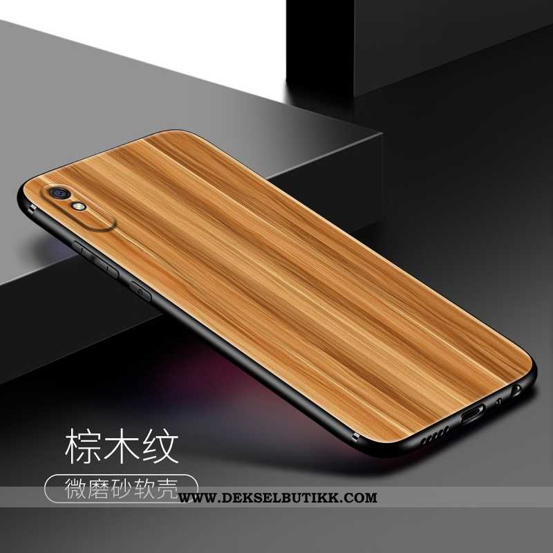 Etui Xiaomi Redmi 9a Trend Rød Alt Inkludert Nubuck Brun, Deksel Xiaomi Redmi 9a Myke Til Salgs