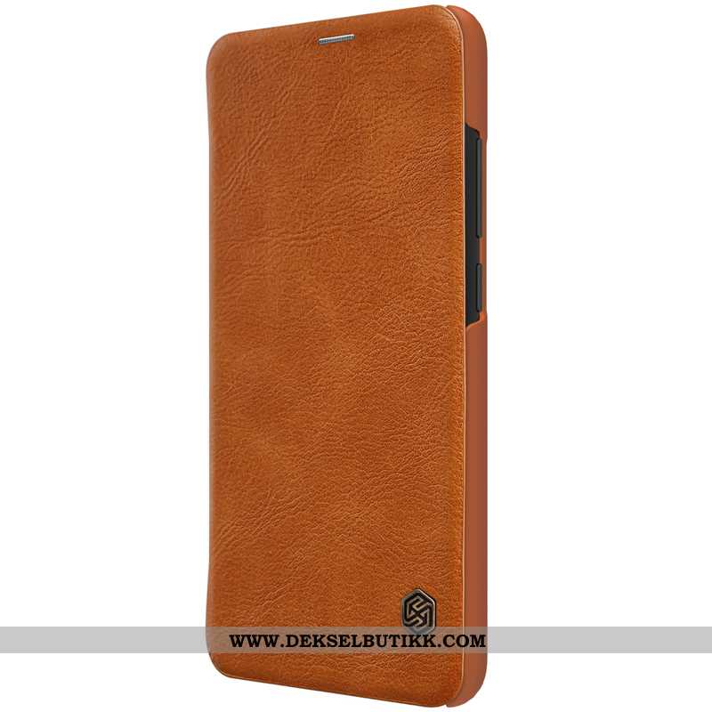 Etui Xiaomi Redmi Note 6 Pro Skinndeksel Folio Liten Rød Brun, Deksel Xiaomi Redmi Note 6 Pro Beskyt